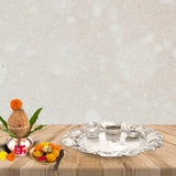 Celestial Silver Puja Thali