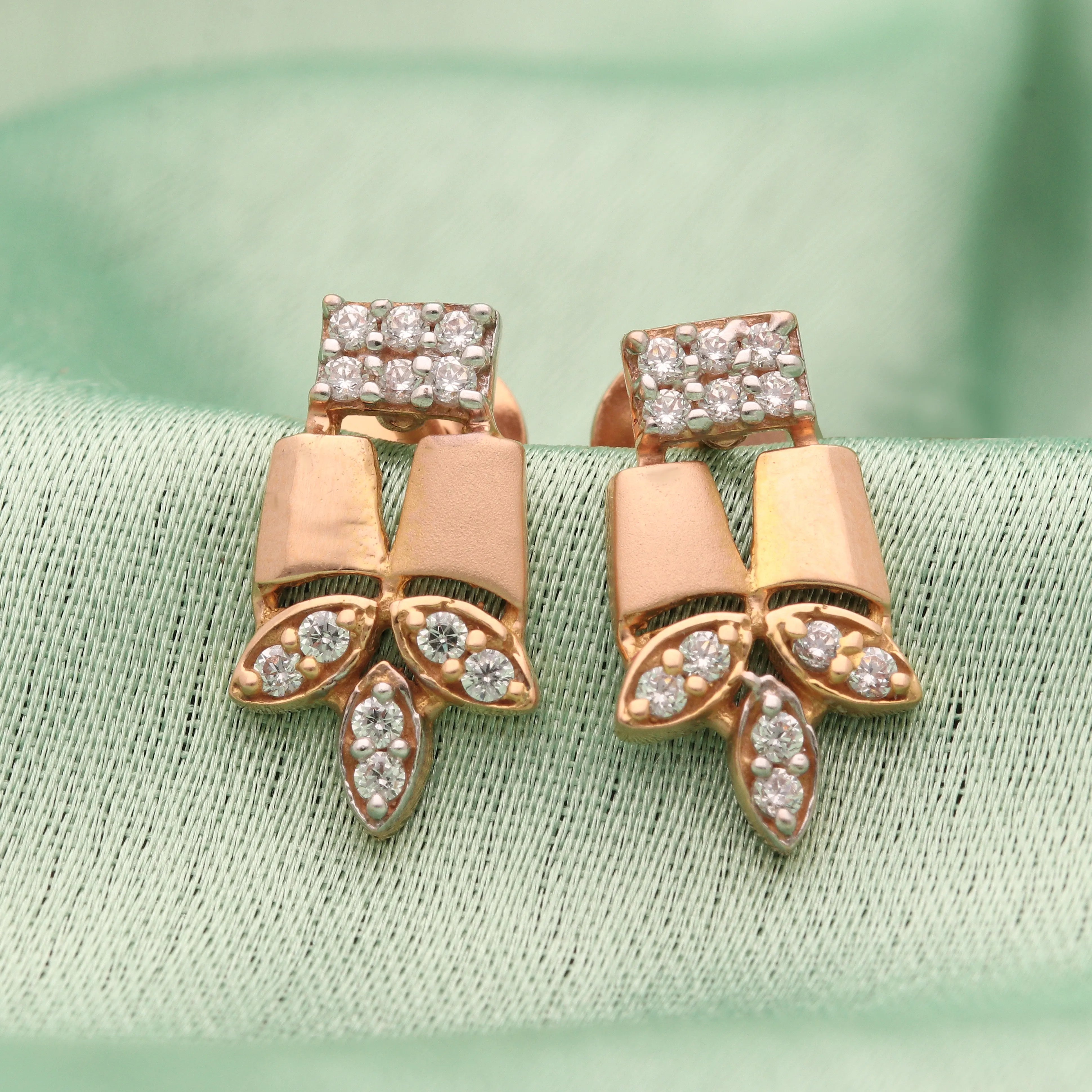 Rose Gold Royalty Earrings