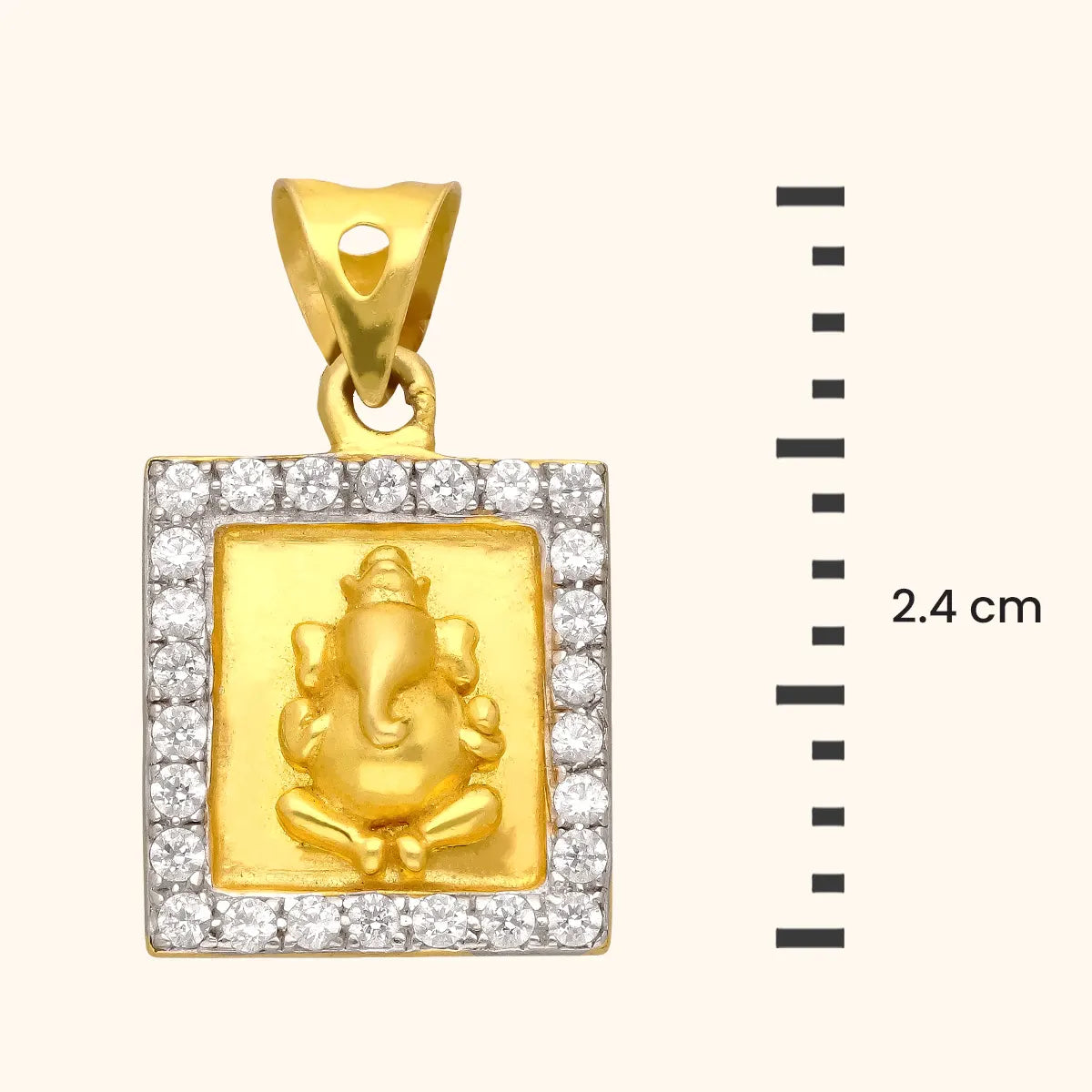 Frame of Blessings - Gold Pendant