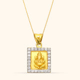 Frame of Blessings - Gold Pendant