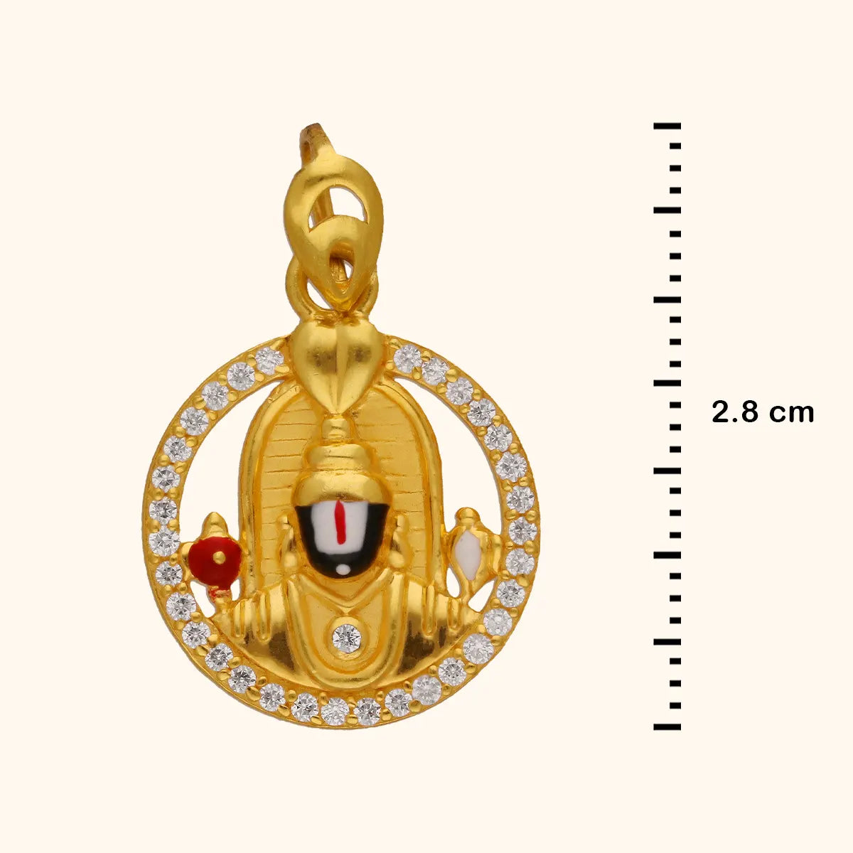 Tirupati Balaji Gold Pendant