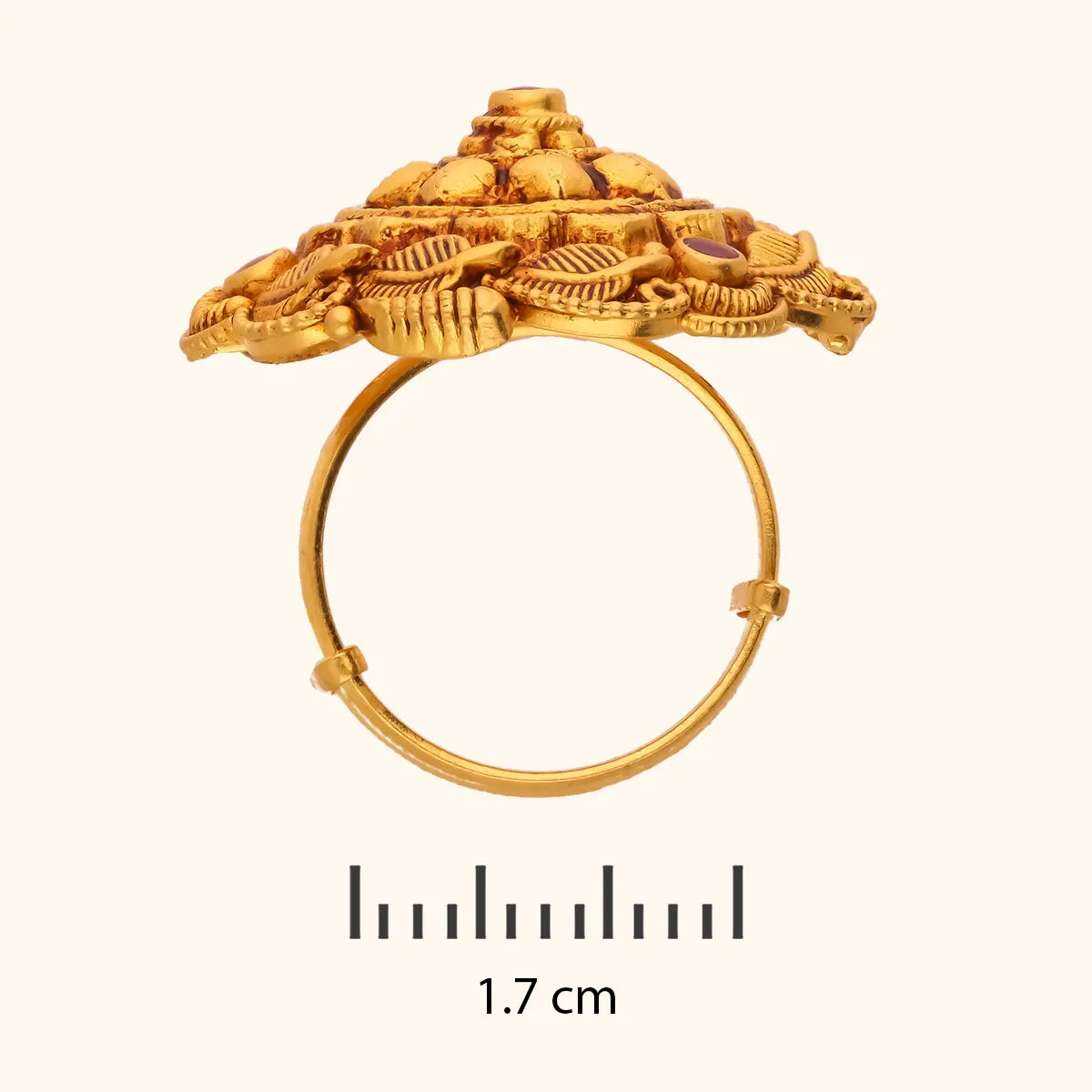Sunat Traditional Antique Gold Plated Finger Ring – KaurzCrown.com