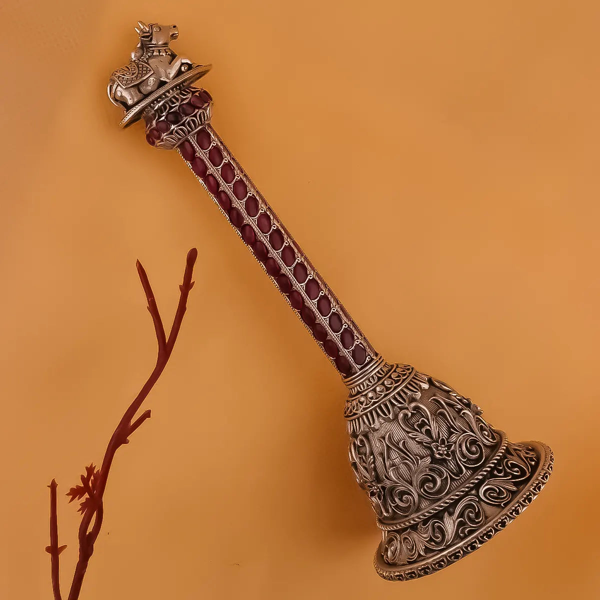 silver pooja ghanti - antique