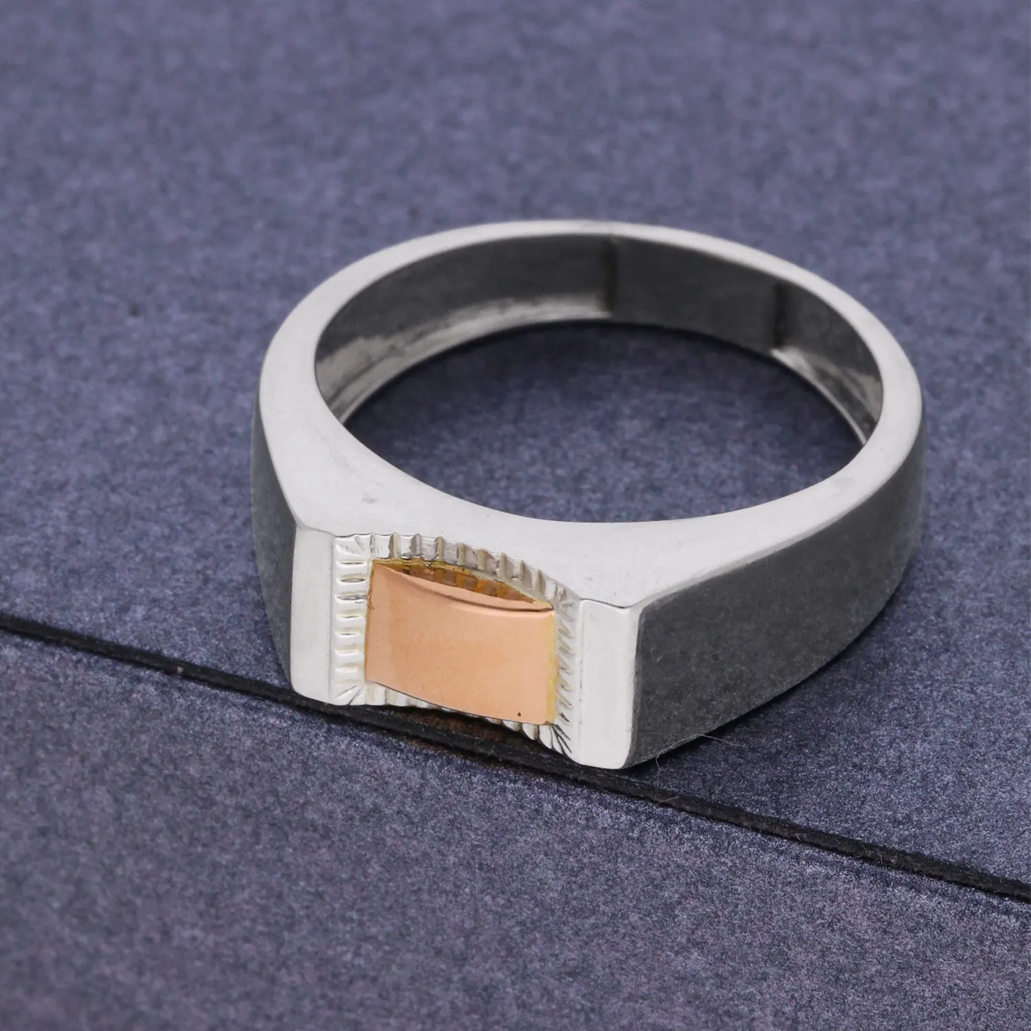 Designer Men's Polished Beveled Edge 950 Platinum Wedding Band, 6mm