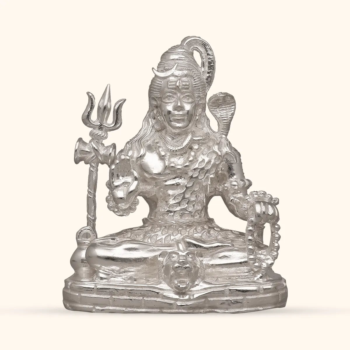 Silver Shiv Idol