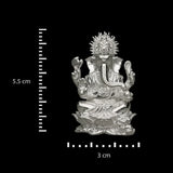 silver murti of ganesh