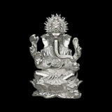 silver murti of ganesh