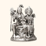 Shiv Parivar Murti | Shiv | Parvati | Ganesh Murti - Silver