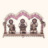 Lakshmi Ganesh Saraswati Antique Silver Idol