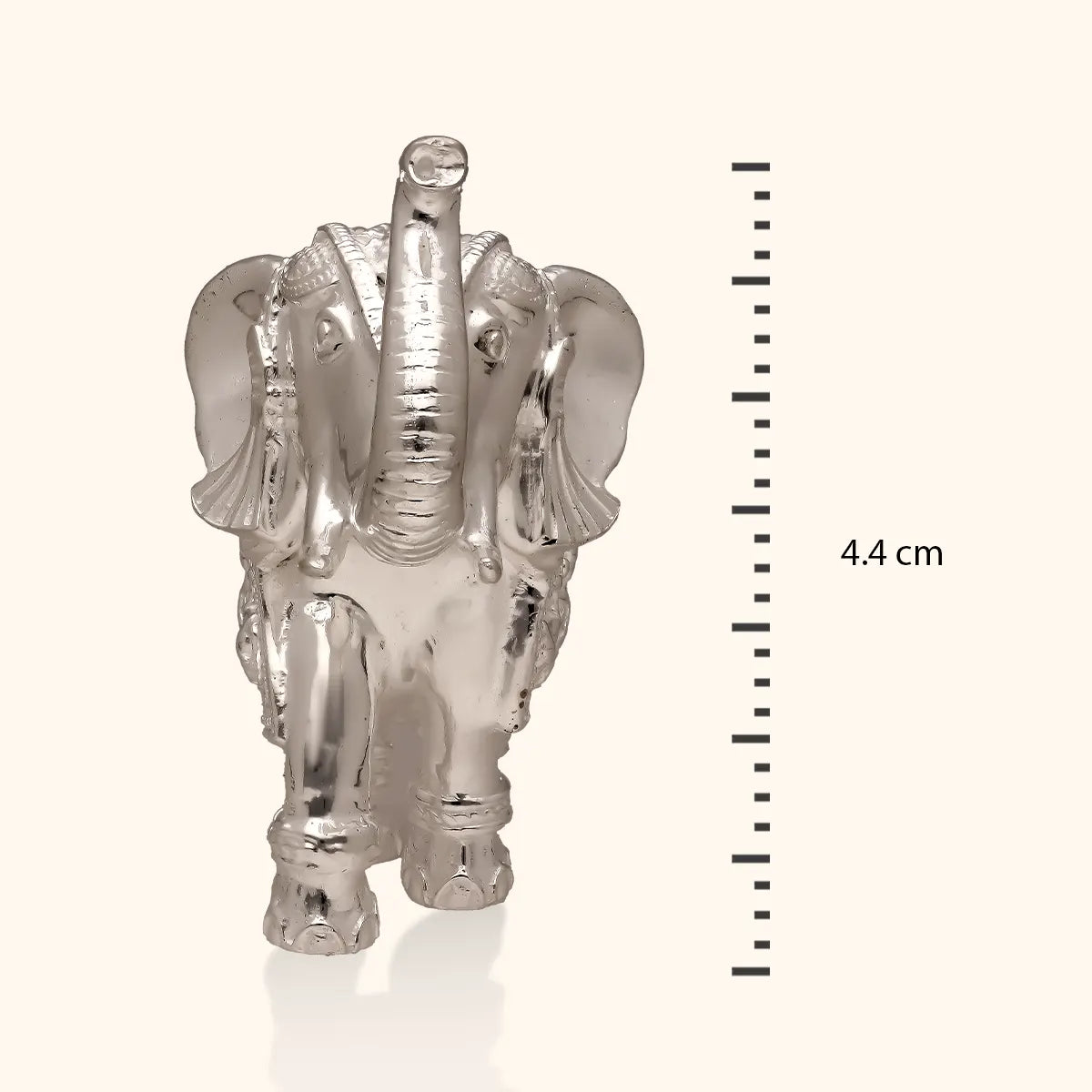 Silver Elephant Idol