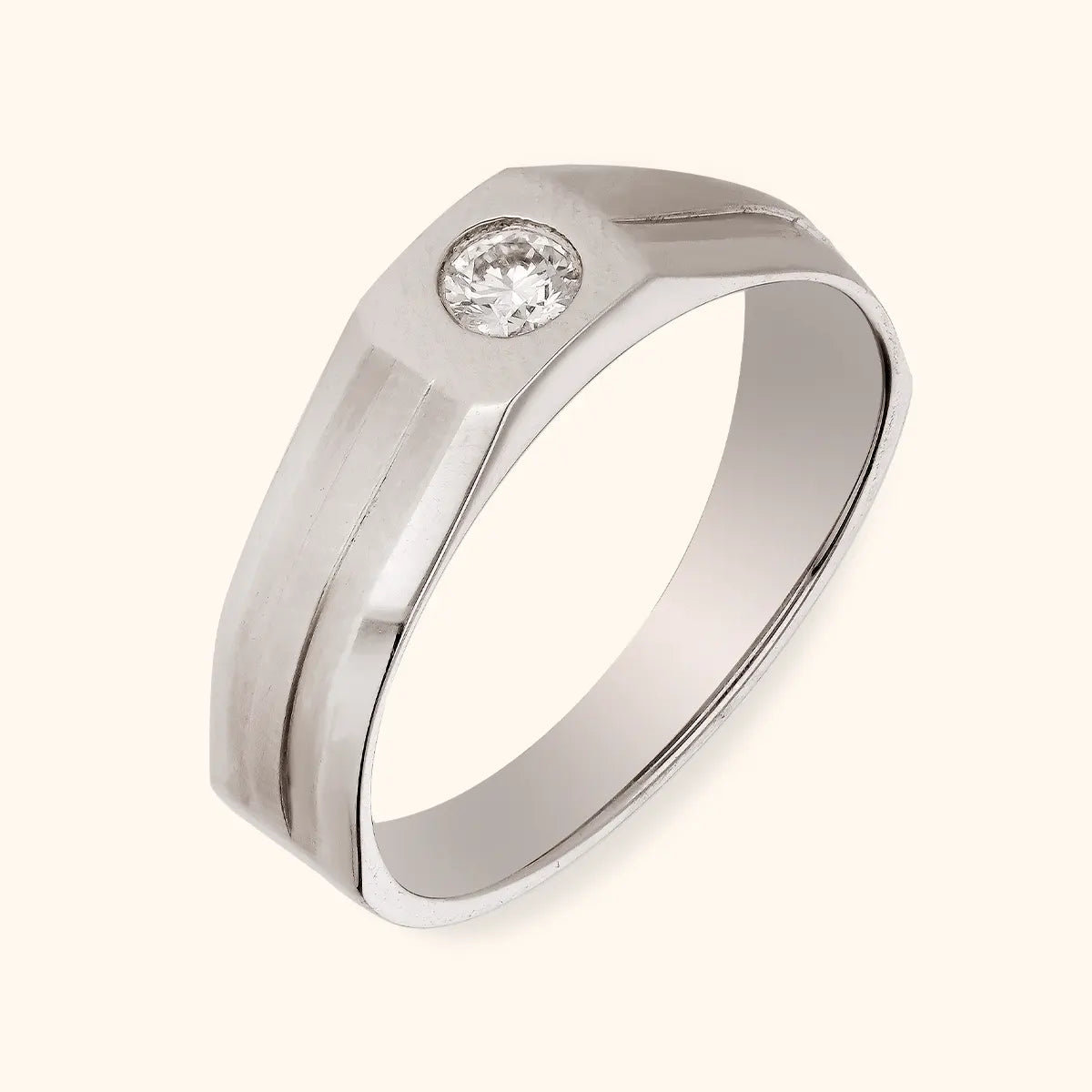 Platinum Unisex Ring With Diamonds JL PT Mb PR 136 - Etsy