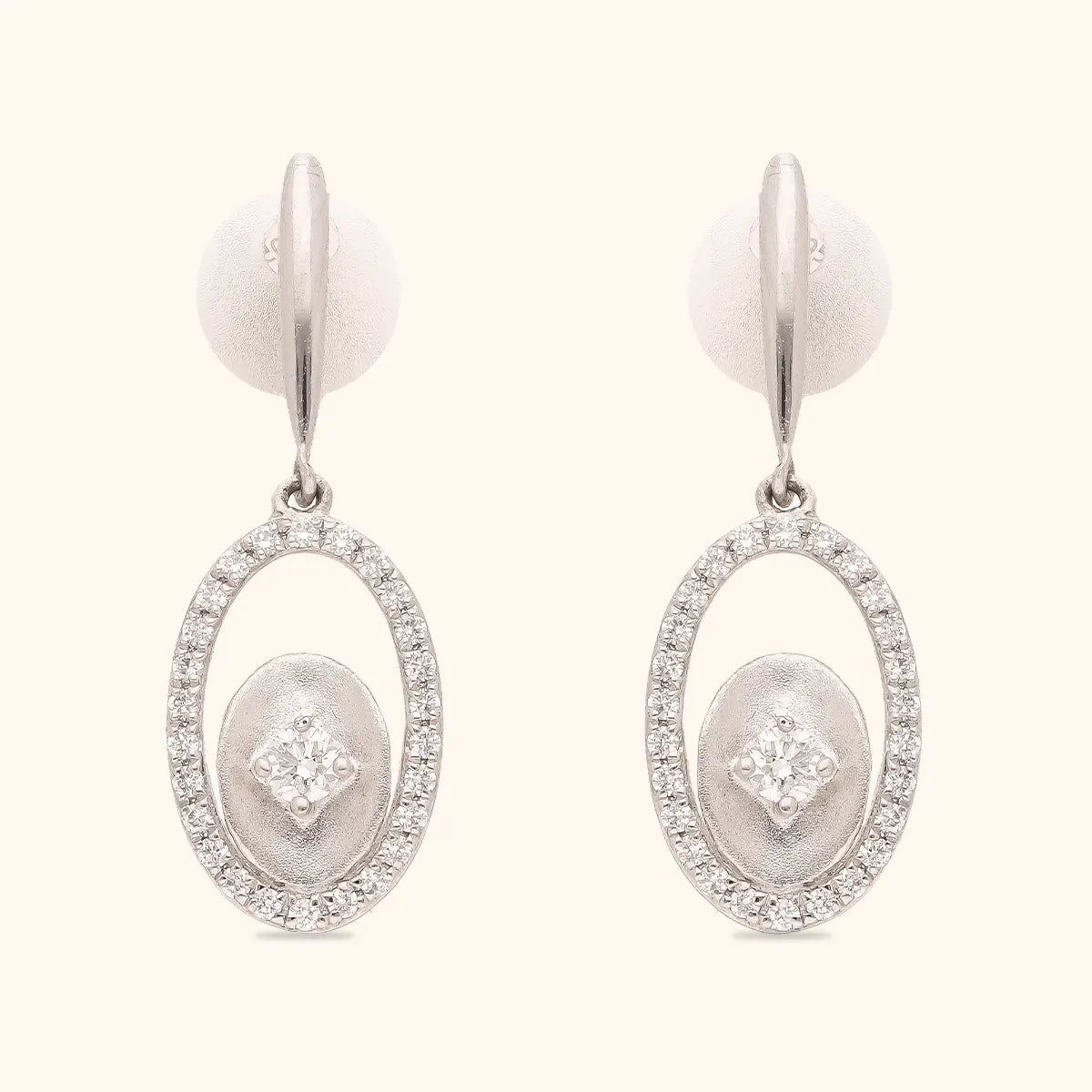 Platinum Earrings RANKA JEWELLERS