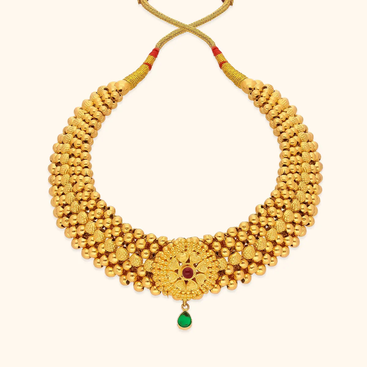 Maharashtrian Jewellery Thushi combo set  Gold jewelry fashion Gold  earrings designs Jewelry set design