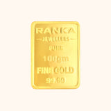 100 GM Rose 24KT Gold Rectangular Bar