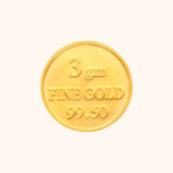3 Gm Ashoka 24KT Gold Coin