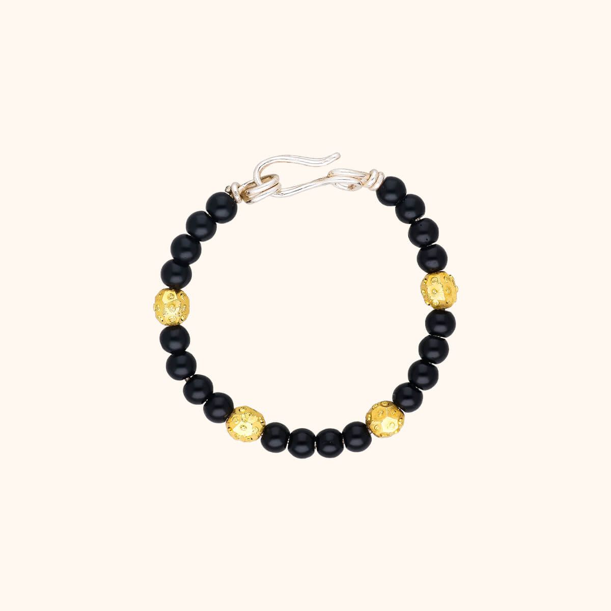 Share 86+ womens black bead bracelet - POPPY