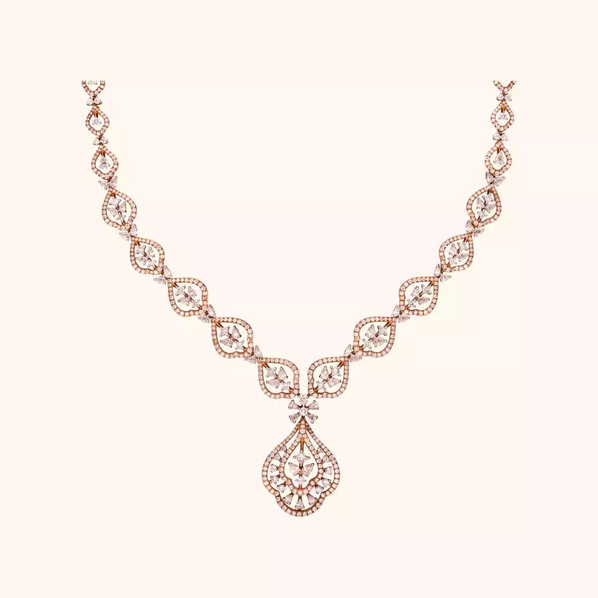 Gold Diamond Station Necklace, Diamond By The Yard Necklace – LTB JEWELRY