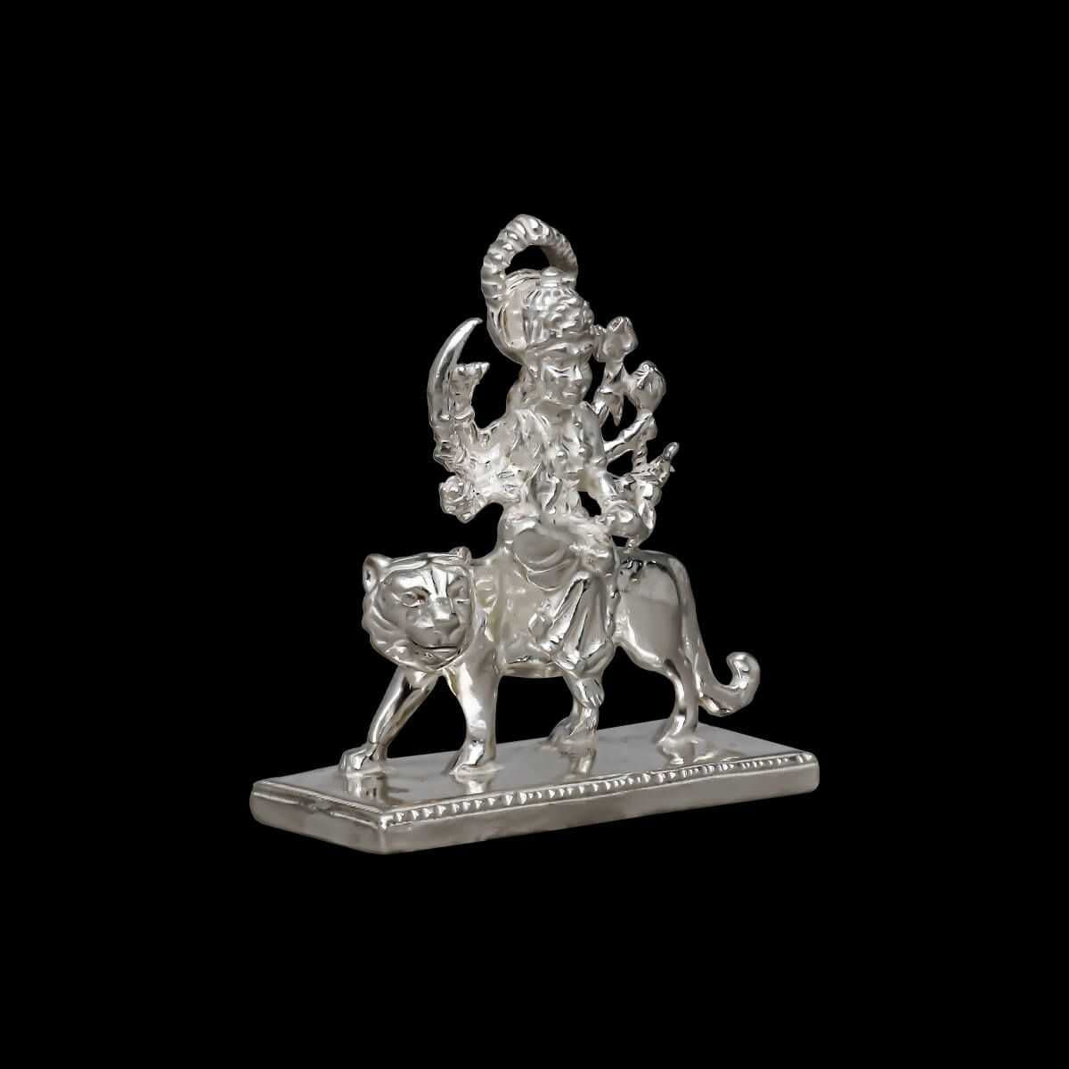 Silver Durga Idol