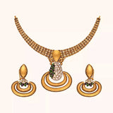 22 KT Antique Gold Necklace Set
