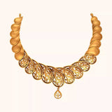 22 KT Antique Gold Necklace Set