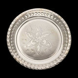 Celestial Aura Silver Puja Thali