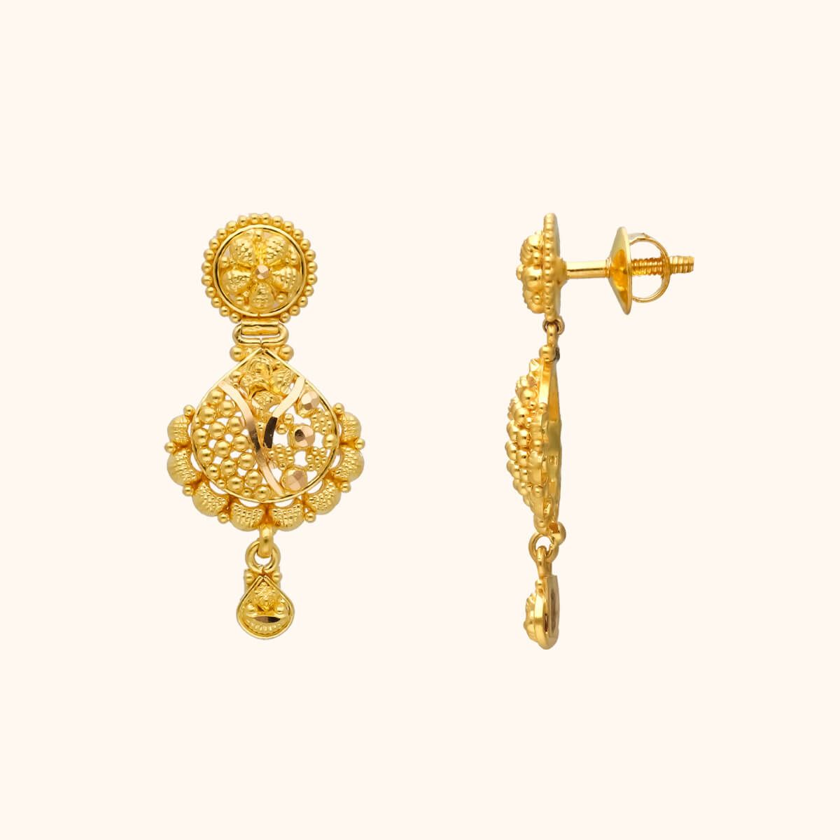 22K Gold Plated Indian 45 inch Long Fashion Earrings Halloween Sale Set A3   Gems  Joys