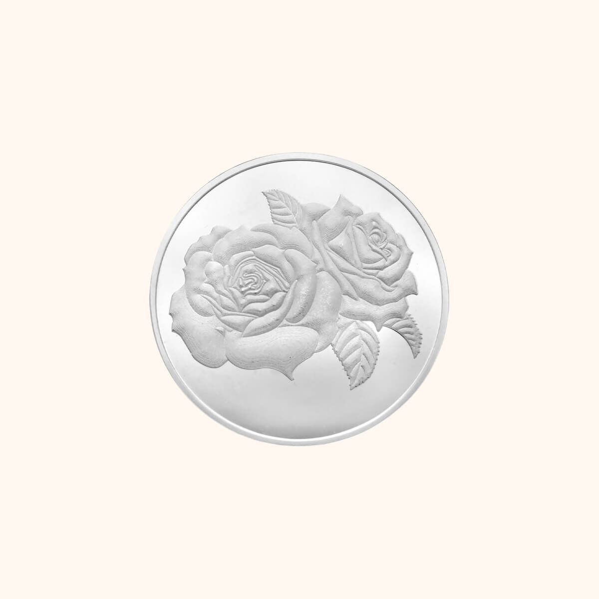 50 Gms Rose Bouquet Silver Coin